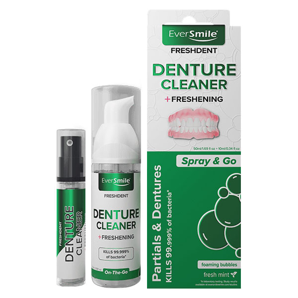 EverSmile FreshDent Denture Cleaner - Fresh Mint - 50ml + 10ml
